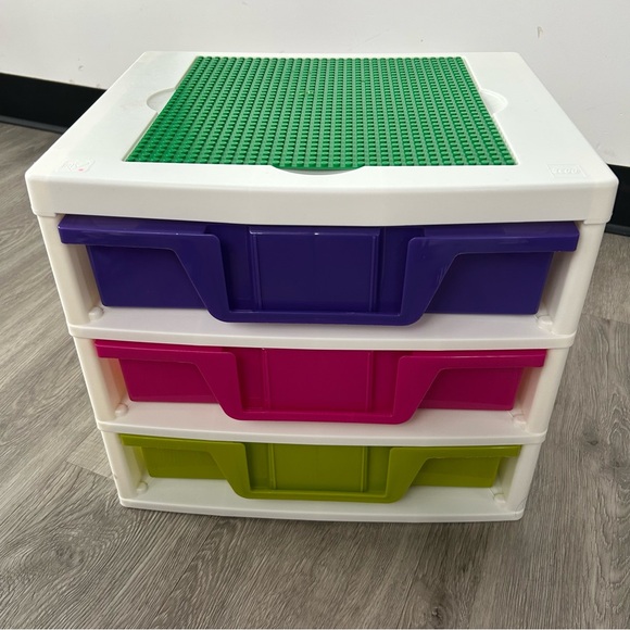 Lego Other - Lego Girls Iris Organizer Storage Container 3 Drawer Bin Friends Colors